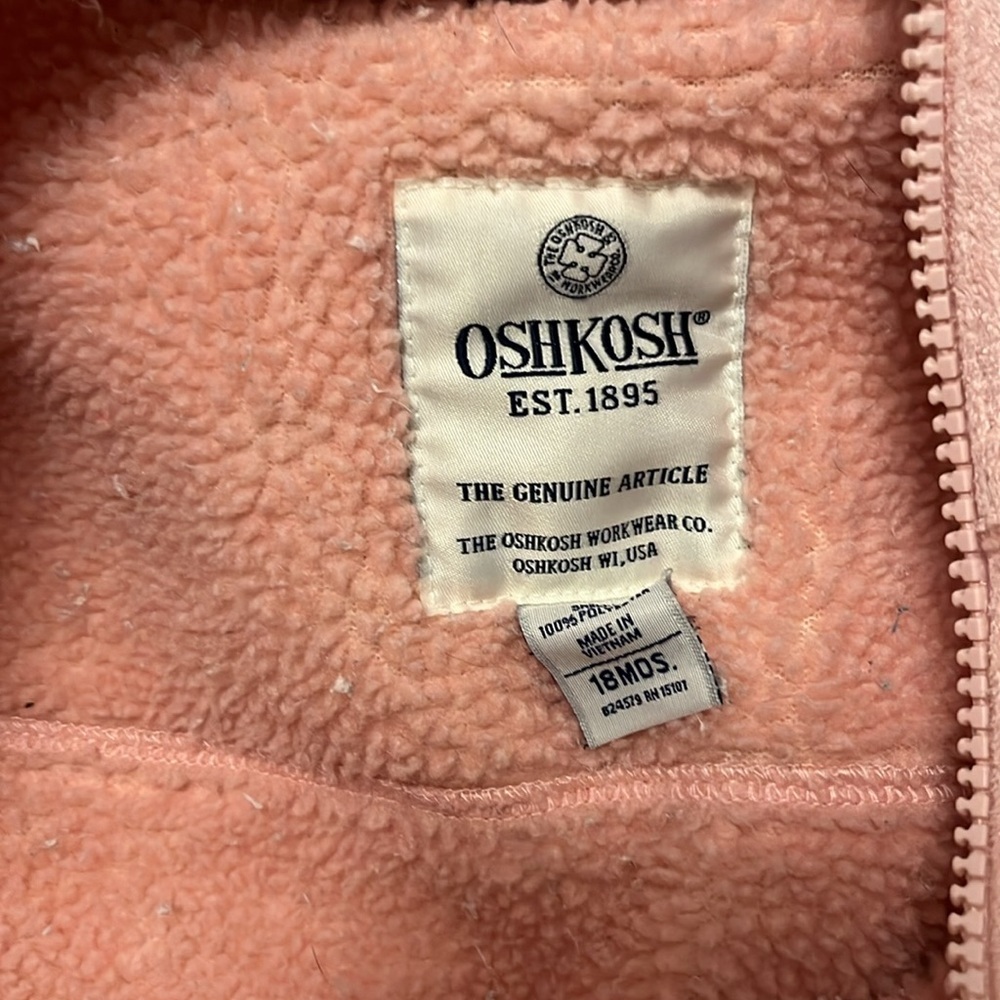 Osh Kosh 18 months pink jacket - Picture 9 of 9